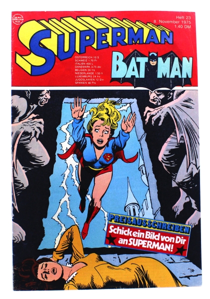 DC Comics Superman Batman Comic Nr. 23 (1975): Das Mädchen mit dem Klarsicht-Gehirn von Ehapa